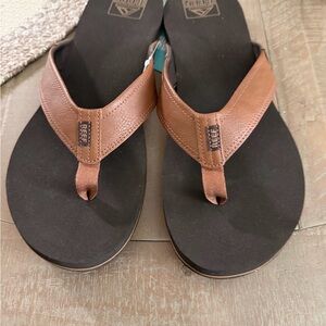 Reef Brown and Black Flip Flops